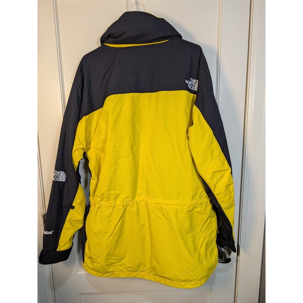 Vtg 90s The North Face Hydroseal Jacket Mens XL Mountain Guide Yellow Black - Picture 2 of 4